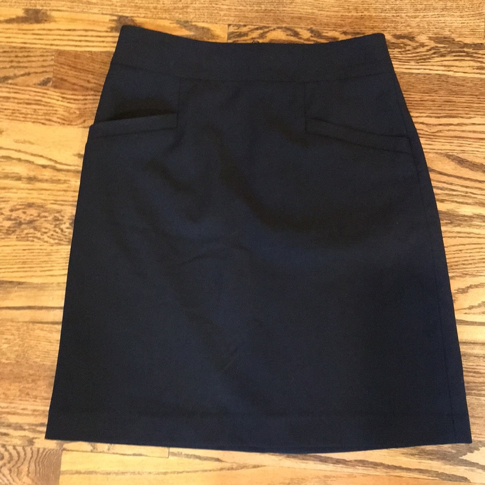 Banana Republic Black Wool Blend Skirt, 4P